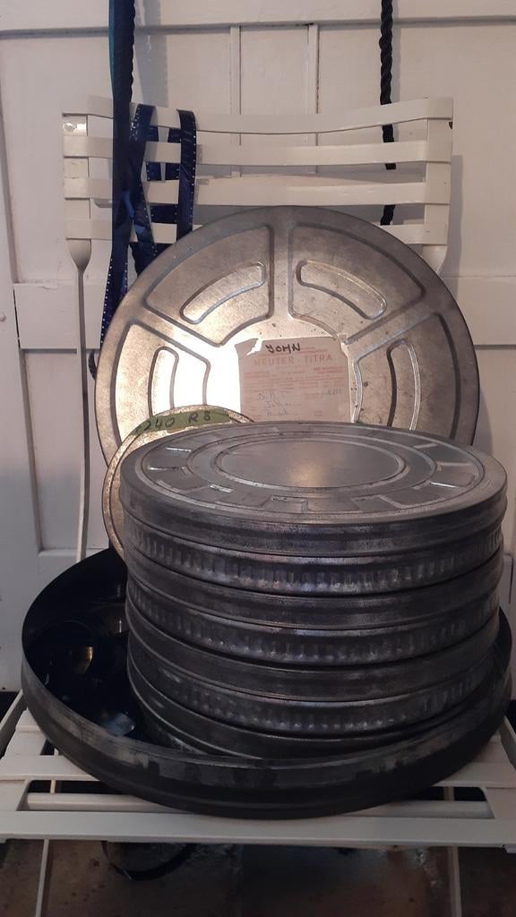 metalen filmdozen , rollen en spoel, Antiek en Kunst, Ophalen of Verzenden