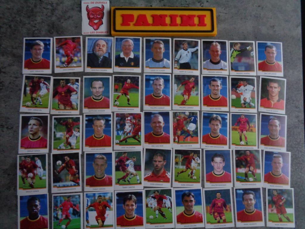 PANINI VOETBAL STICKERS HOERA DE DUIVELS 2002  46X diverse, Verzenden