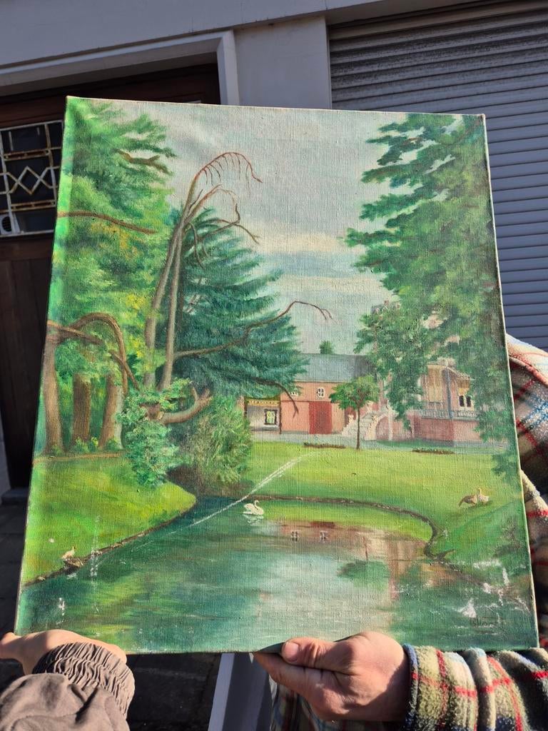Schilderij gesigneerd door Voet 09, Enlèvement