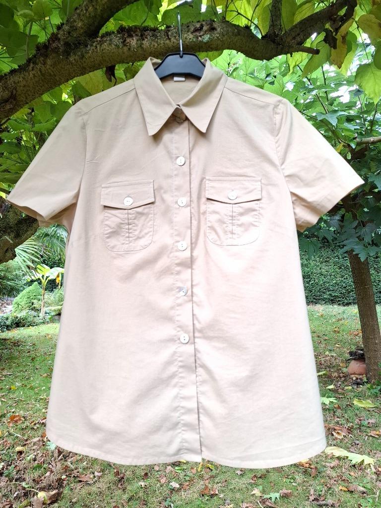 Beige blouse  M42, Sans marque, Beige, Maat 42/44 (L), Ophalen of Verzenden
