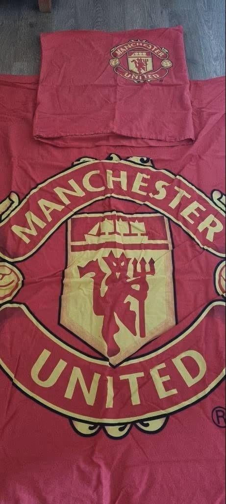 katoenen dekbedovertrek Manchester city, Gebruikt, Dekbedovertrek, Ophalen of Verzenden, Jongetje