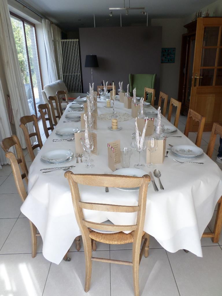 table de salle à manger + chaises, Enlèvement, Utilisé, Rustique et contemporain, 4 à 6 chaises