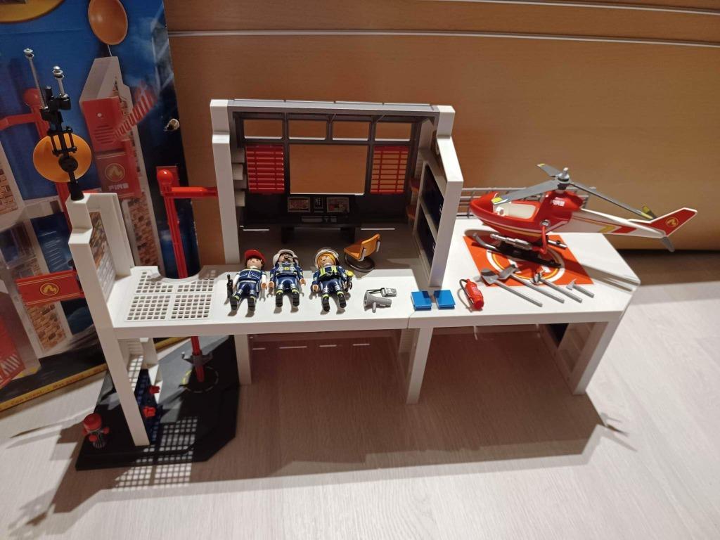 Playmobil 9462 - brandweerkazerne 🚒, Kinderen en Baby's, Speelgoed | Playmobil, Ophalen, Zo goed als nieuw, Complete set