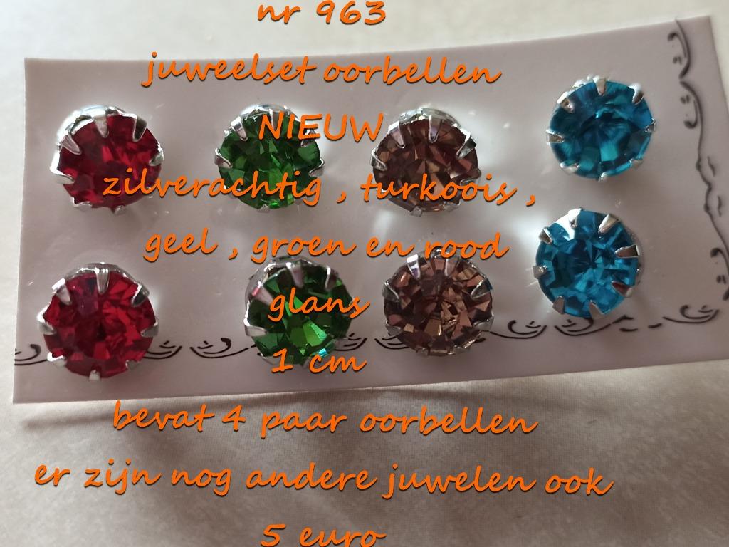 963. Parure de bijoux : boucles d'oreilles, NEUF, @LAST PIEC, Jaune, Autres matériaux, Envoi, Neuf