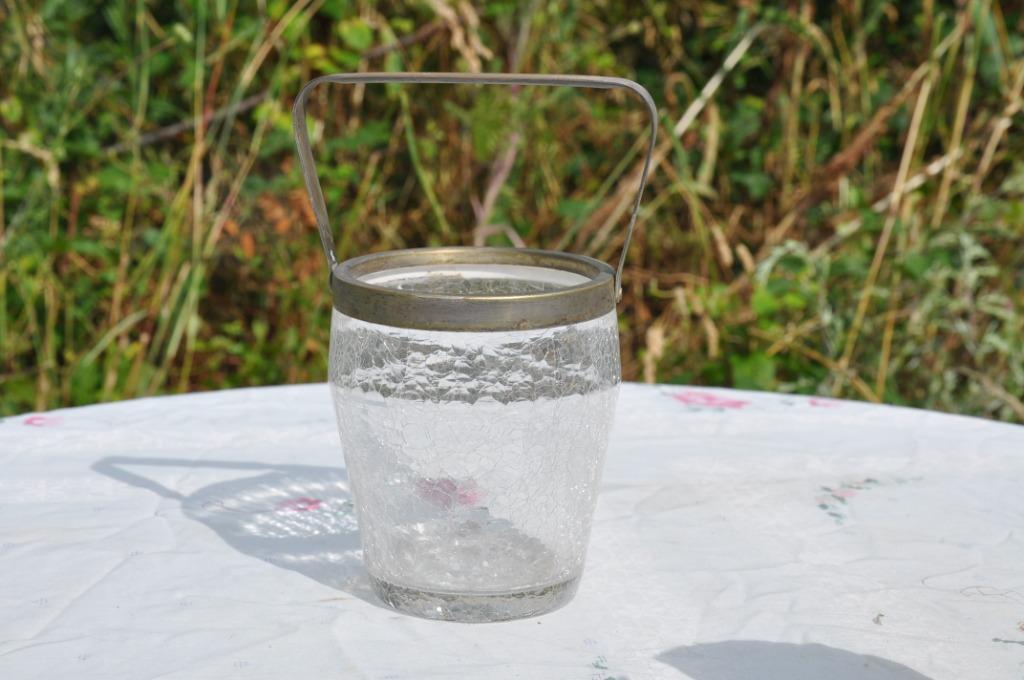 seau a glaçon en verre craquelé, Enlèvement ou Envoi