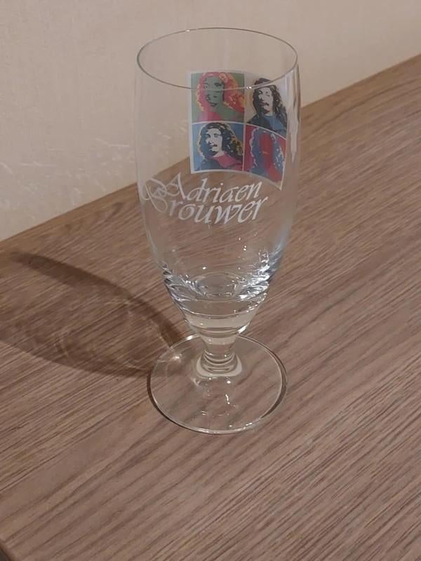 bierglas : Adriaen Brouwer / Brouwerij Roman, Verzenden, Zo goed als nieuw, Bierglas