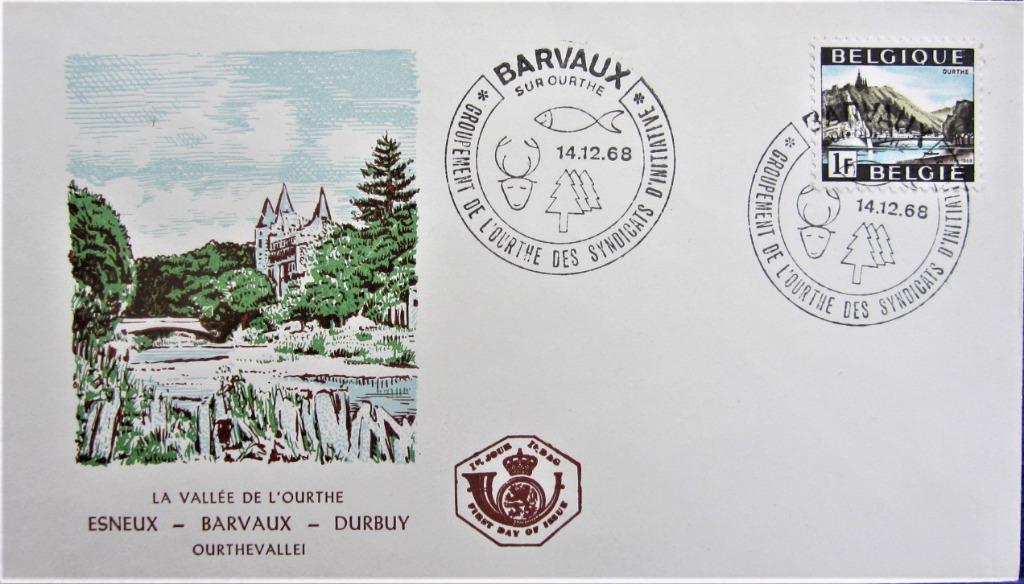 FDC TOERISME- DE VALLEI VAN DE OURTHE, Enlèvement ou Envoi, Affranchi, Lieu ou Bâtiment