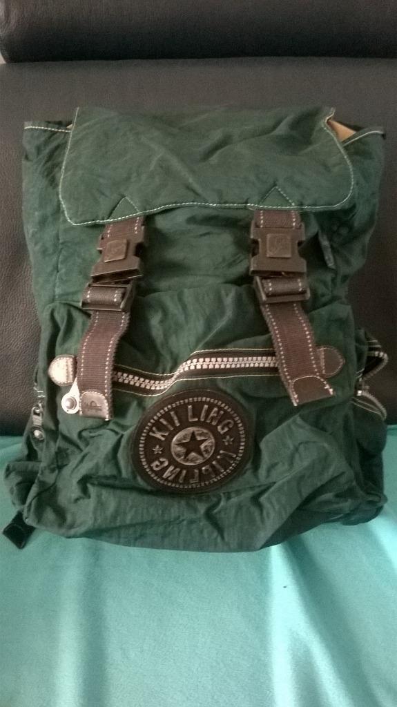 sac à dos Kipling grand modèle couleur vert, 25 à 40 cm, Kipling, Enlèvement ou Envoi, 30 à 45 cm