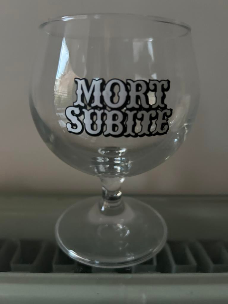Verre à bière Mort Subite, Collections, Enlèvement, Comme neuf
