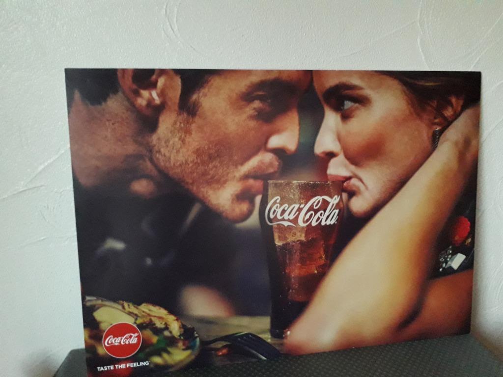 Reclame paneel Coca Cola, Ophalen of Verzenden, Zo goed als nieuw, Reclamebord