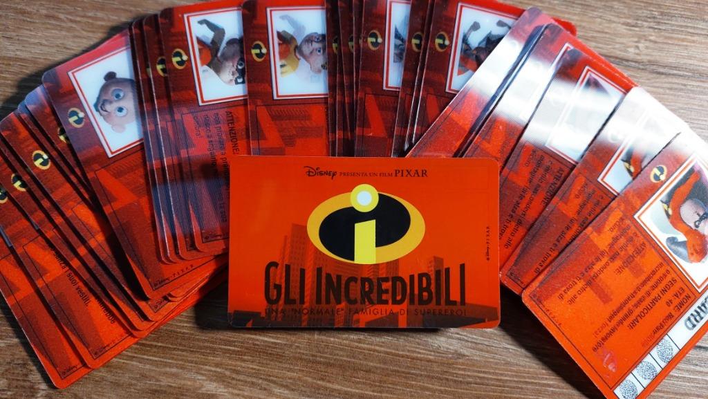 Cartes 3D The Incredibles Gli Incredibili Kinder Ferrero (1), Collections, Enlèvement ou Envoi, Comme neuf, Autres types