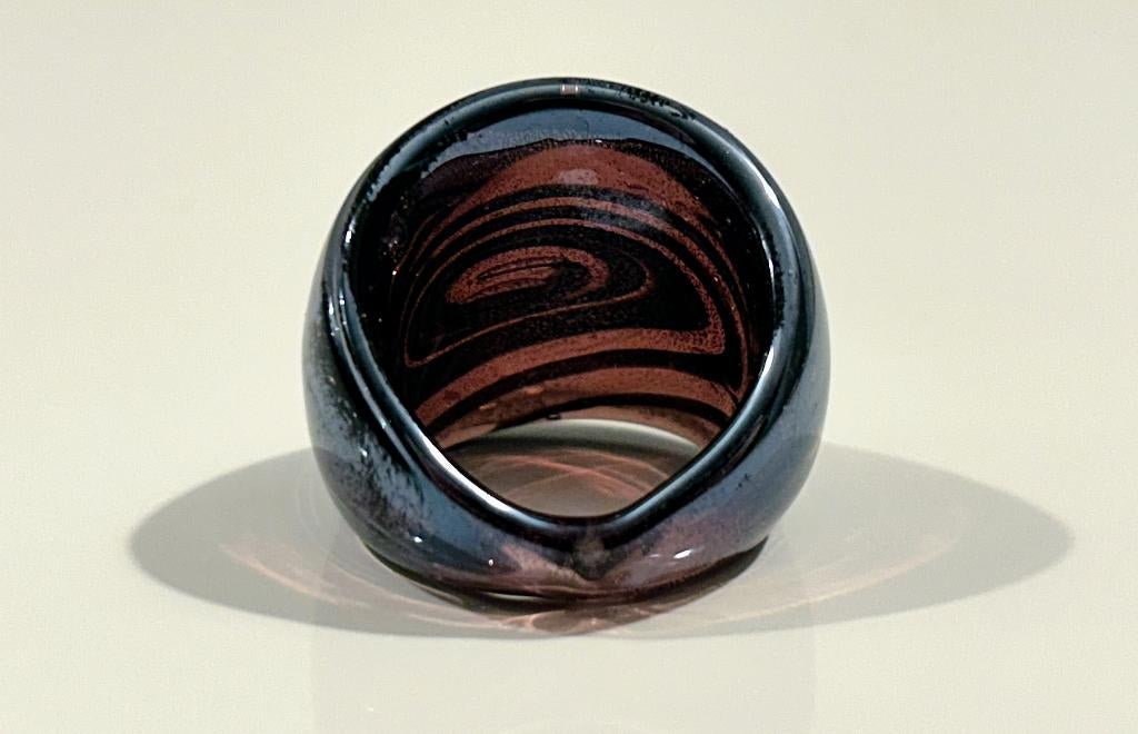 Multicolor glazen ring, Bijoux, Sacs & Beauté, Bagues, Neuf, Enlèvement ou Envoi, 17 à 18, Femme