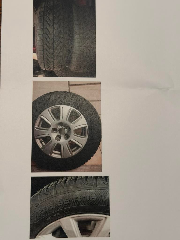 A vendre pneus hiver montés sur jantes Audi origine, Autos : Pièces & Accessoires, Pneus & Jantes, Enlèvement, Pneus hiver, Pneu(s)