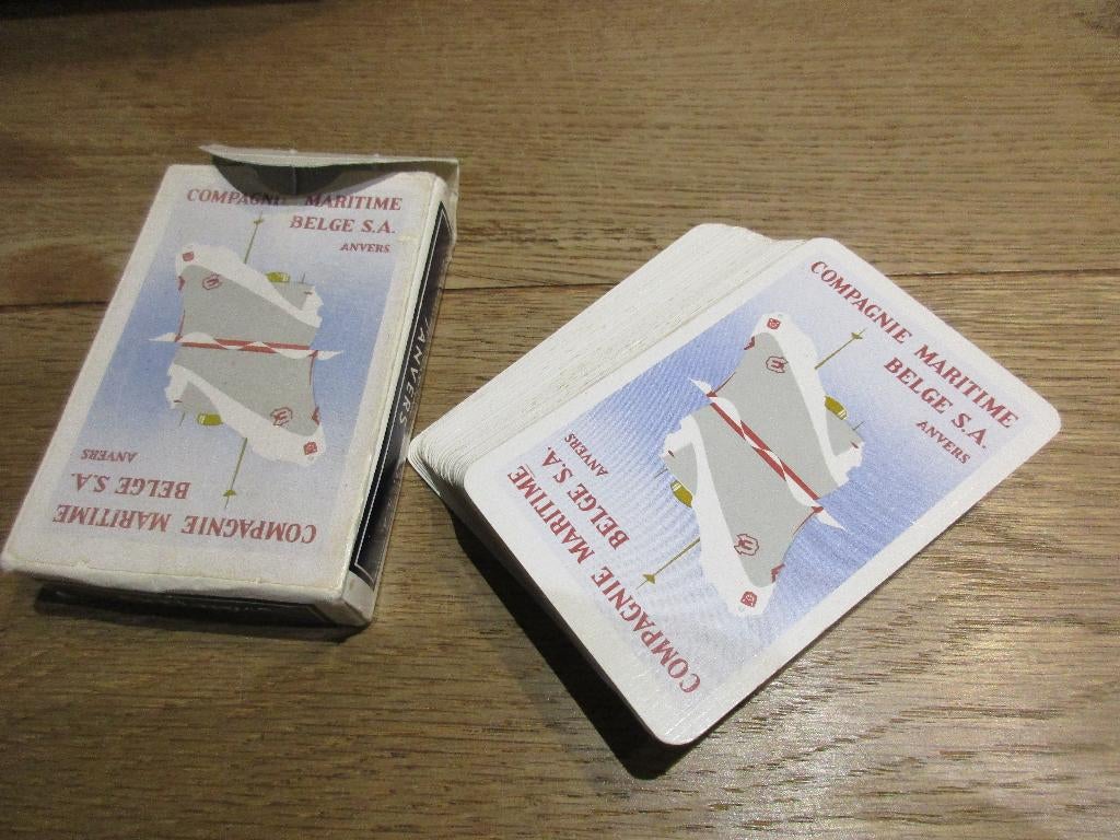 SPEELKAARTEN COMPAGNIE MARITIME BELGE ANVERS ANTWERPEN, Collections, Enlèvement ou Envoi, Utilisé, Carte(s) à jouer