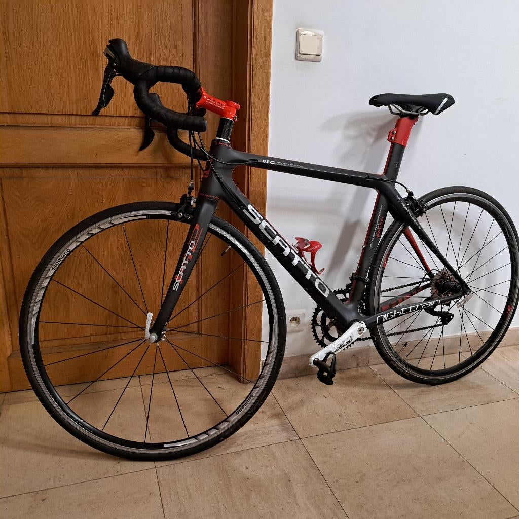 Koersfiets (Merk Scatto), Fietsen en Brommers, 28 inch, Gebruikt, Carbon, 10 tot 15 versnellingen