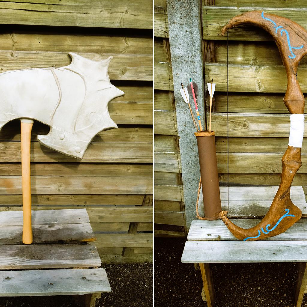 Fantasy Cosplay Wapens – Bijl & Boogset., Ophalen