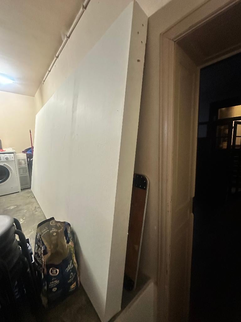 Grand panneau rigide en MDF peint en blanc, 50 mm ou plus, Planche, 250 à 300 cm, Autres essences de bois