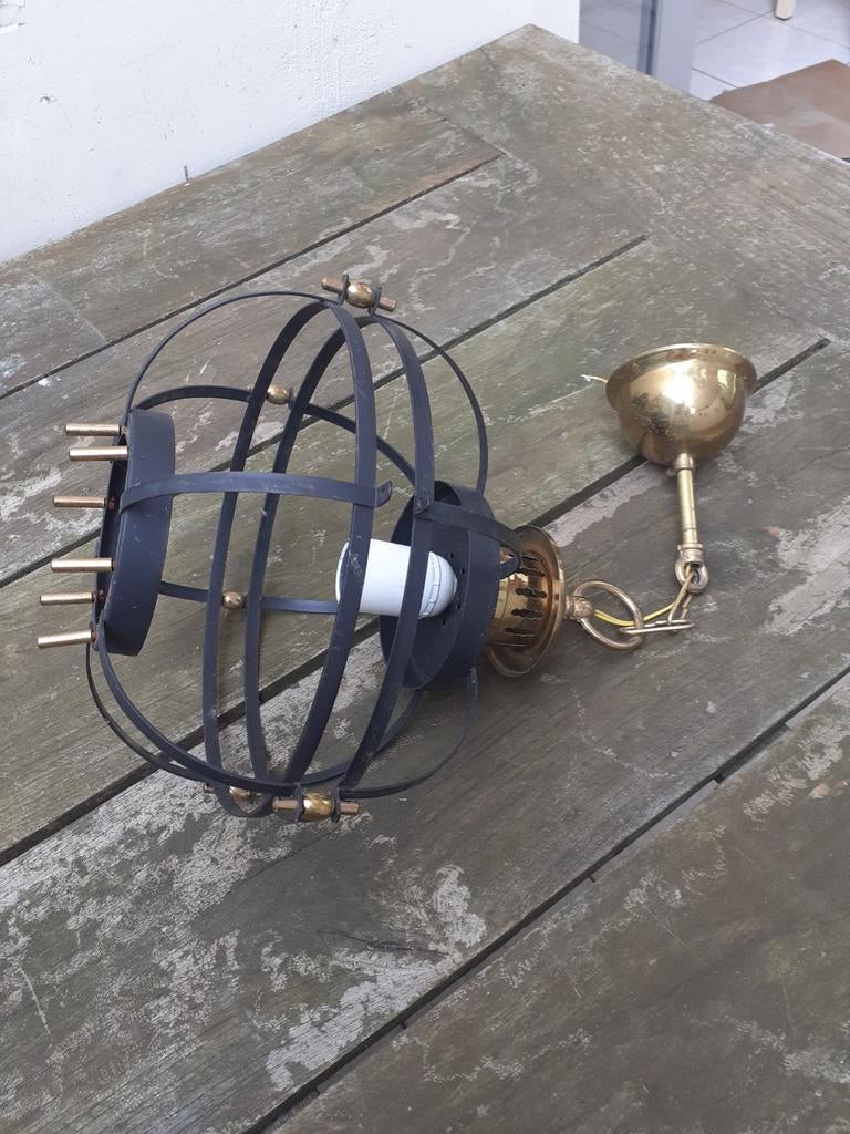 Hanglamp smeedijzer., Ophalen of Verzenden, Zo goed als nieuw, Metaal, Country