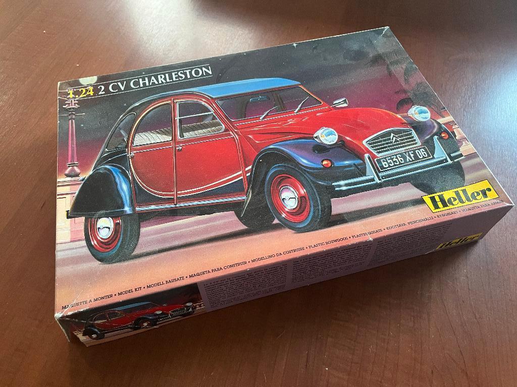 HELLER Maquette citroën 2 CV charleston 1/24, Hobby en Vrije tijd, Modelbouw | Auto's en Voertuigen, Ophalen of Verzenden, Heller