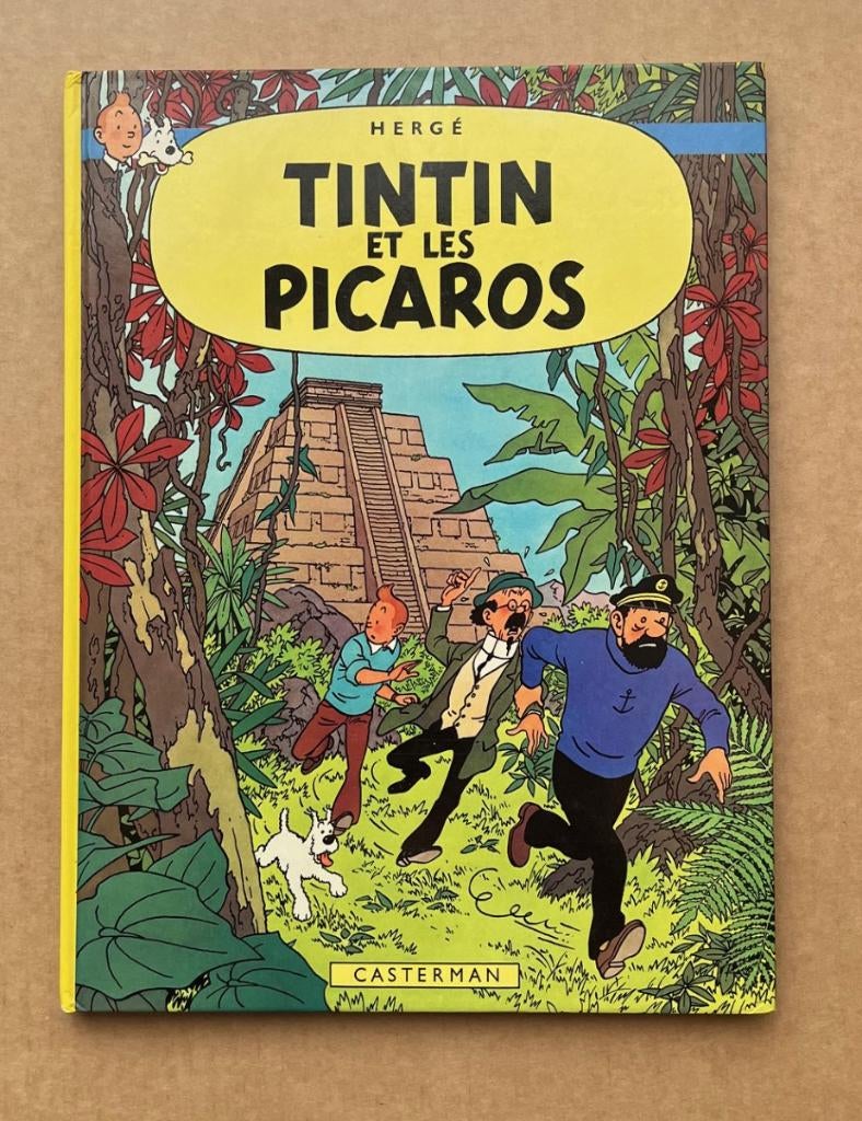 Tintin et les Picaros T23 - EO1976 (F) - C1 - 24 traductions, Livres, Envoi