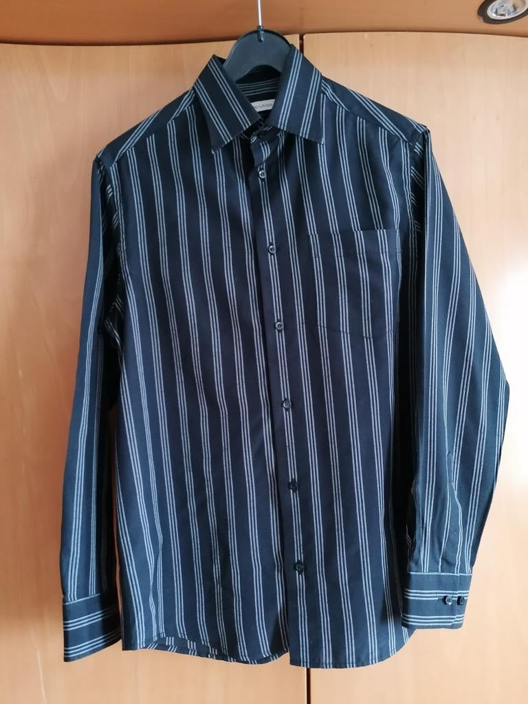 Overhemd, Kleding | Heren, Overhemden, Zwart, Gedragen, Halswijdte 39/40 (M), C&A