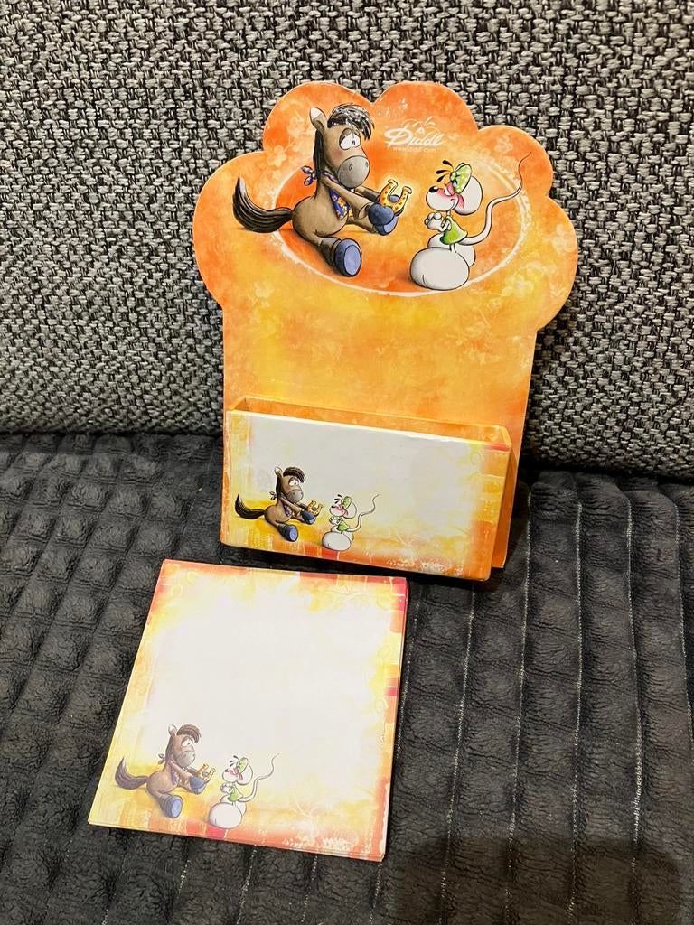 Porte-diddl à 13 feuilles 9 x 9 cm galupy et diddlina, Enlèvement ou Envoi, Diddl, Utilisé