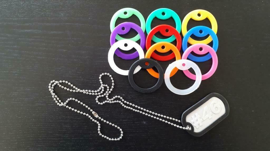 PROMO -50% - Porte-nom Dogtag moto #46 Rossi, Bijoux, Sacs & Beauté, Pendentifs, Neuf, Enlèvement ou Envoi