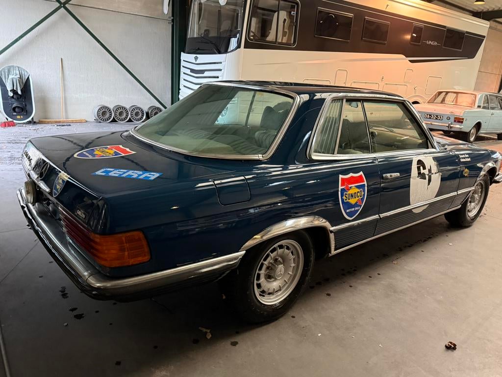 Mercedes 350 slc, 3500 cc, Blauw, Bedrijf, Handgeschakeld