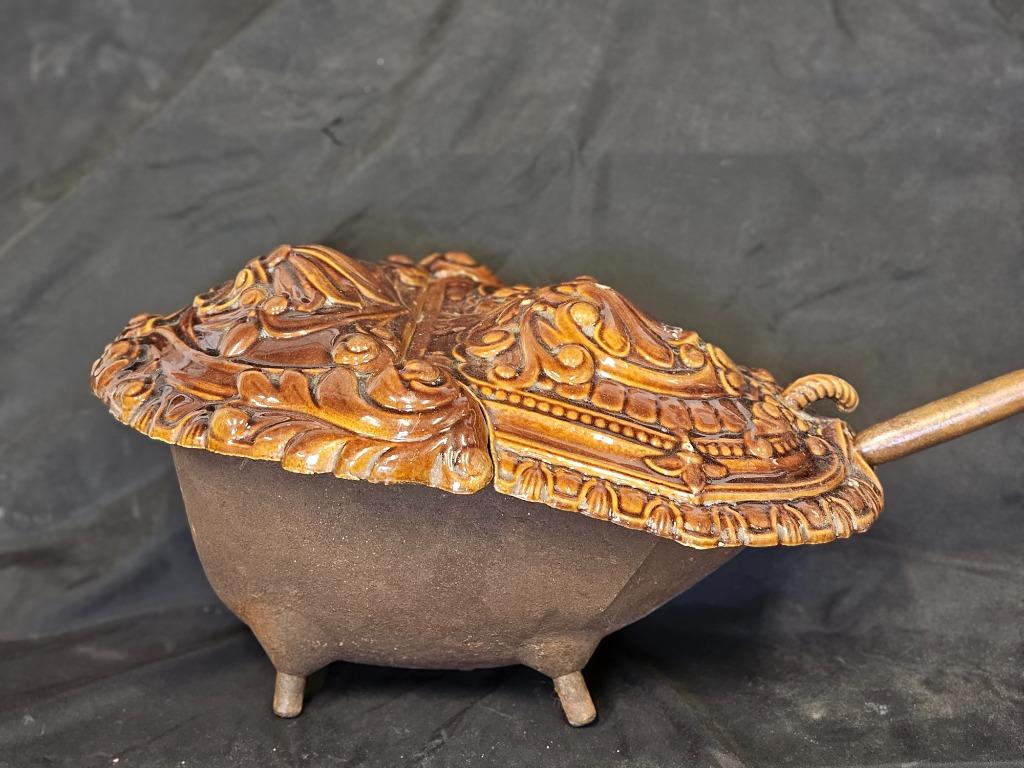 Nestor Martin gietijzeren kolenbak, Antiek en Kunst, Ophalen