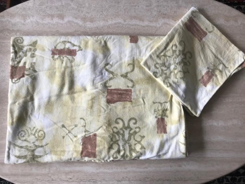 Flanel eenpersoonsdekbed + sloop (nr280), Ophalen of Verzenden, Zo goed als nieuw, Eenpersoons, Dekbedovertrek
