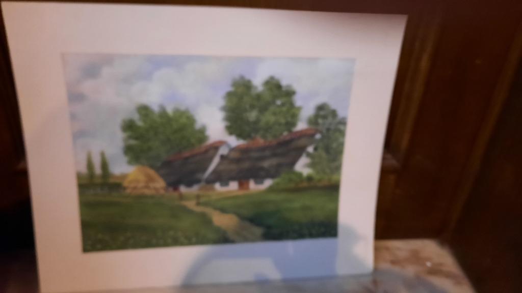 SCHILDERIJ E. DE ROOSTER zonder kader, Ophalen