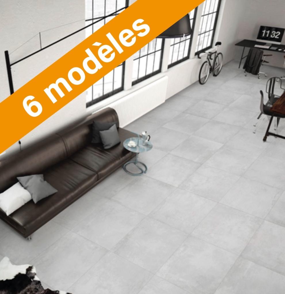 Carrelage intérieur 60x60x1cm 14€/m2(htva) 6modèles au choix, Enlèvement, Neuf, Autres types