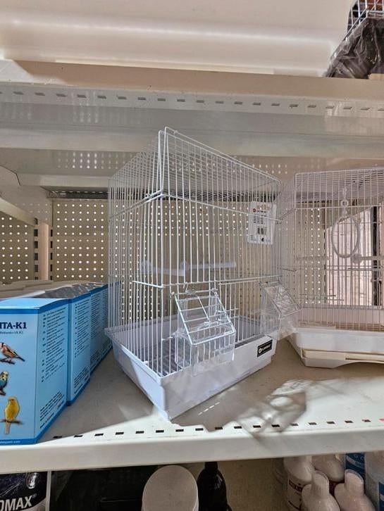 NIEUW Vogelkooi Dolak Wit 29.5X22X38CM, Dieren en Toebehoren, Vogels | Hokken en Kooien, Ophalen