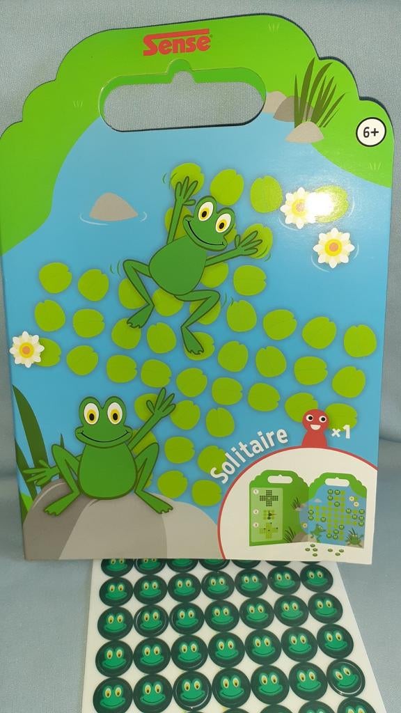 jeu solitaire neuf motif grenouille, Een of twee spelers, Ophalen of Verzenden, Zo goed als nieuw