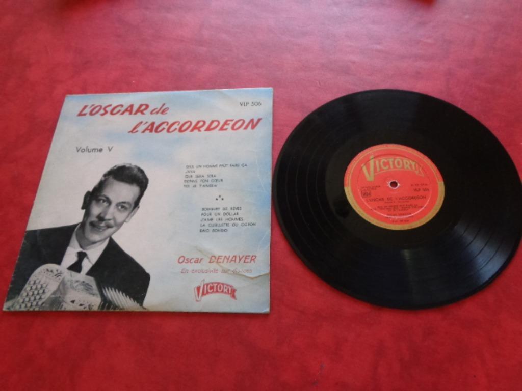 Vinyle musette. "L'Oscar De L'Accordéon ". Vintage, Ophalen of Verzenden, Gebruikt