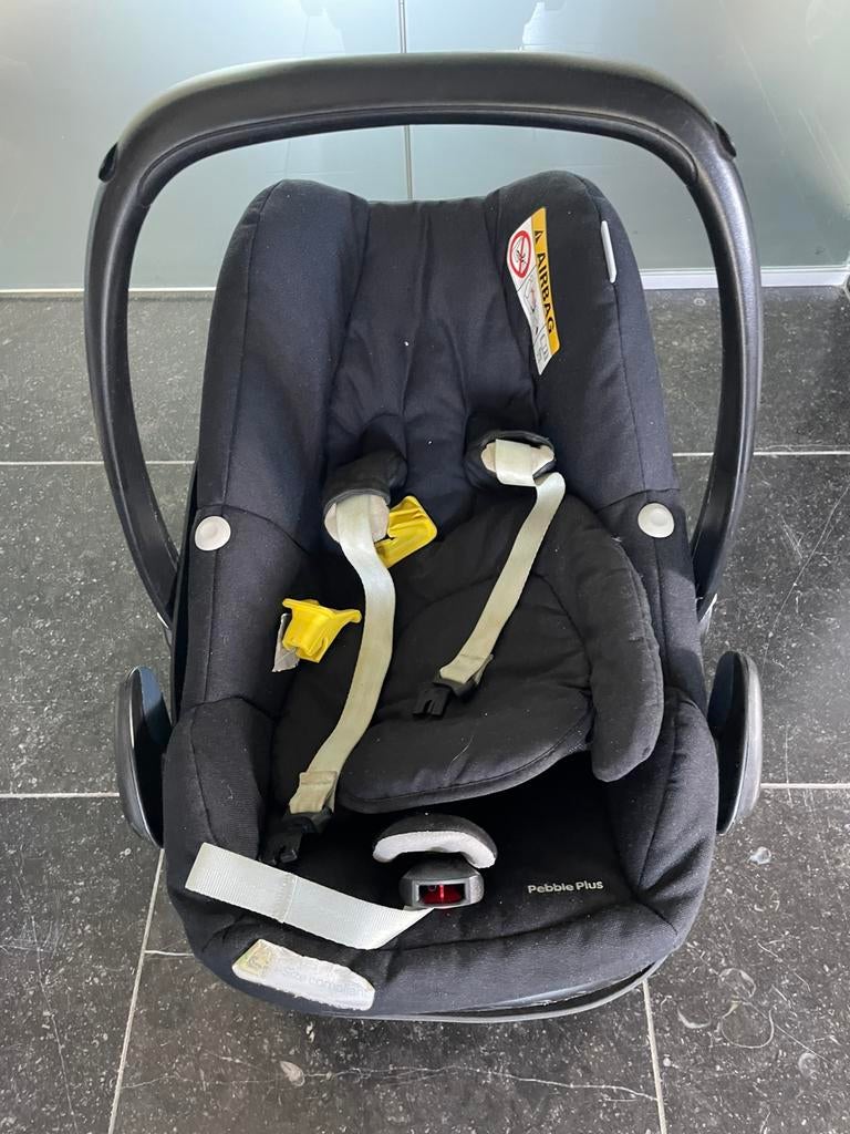 Set: maxi cosi met isofix steun en autostoel 2 way pearl en, 0 à 18 kg, Enlèvement, Utilisé, Isofix