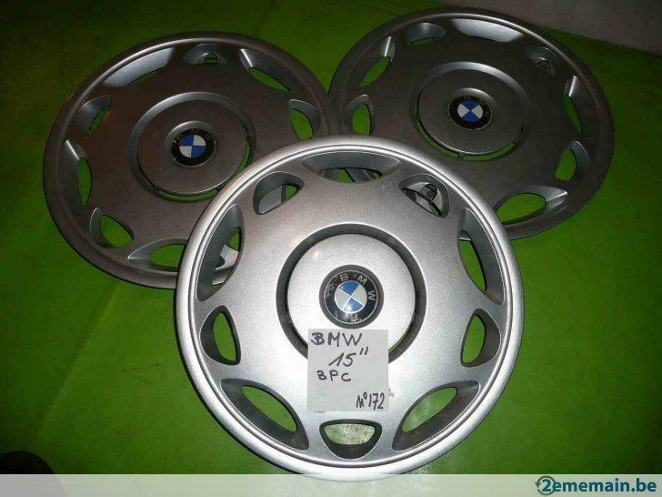 enjoliveur BMW 15''(n°172) -3 pc, Autos : Pièces & Accessoires, Pneus & Jantes, Enlèvement ou Envoi, Utilisé, 15 pouces, Jante(s)