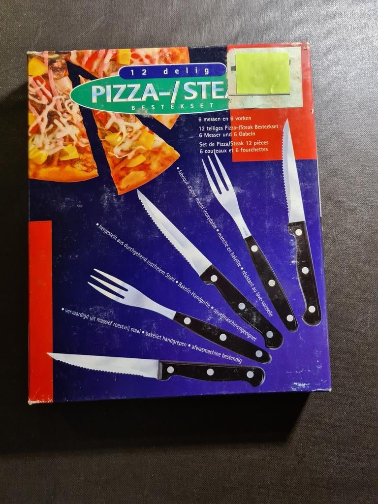 Bestekset met 6 scherpe messen en 6 vorken NIEUW, Ophalen of Verzenden, Nieuw, Bestekset, Vaatwasserbestendig