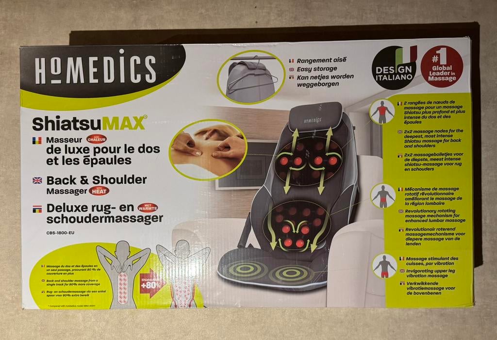 Verwarmde massagestoel Homedics, Ophalen, Nieuw