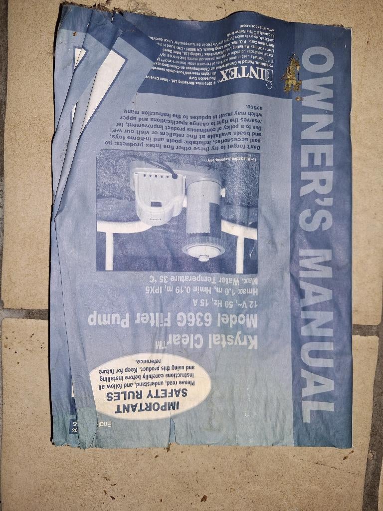 Intex zwembad pomp type 636G - Nooit gebruikt, Enlèvement, Comme neuf, Pompe