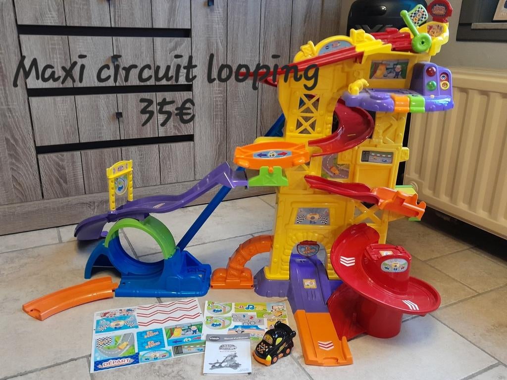 Vtech maxi circuit looping, Comme neuf, Circuit