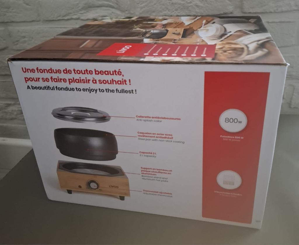 Fonduetoestel Livoo - NIEUW - nog in verpakking, Ophalen of Verzenden, Nieuw, Fondueset