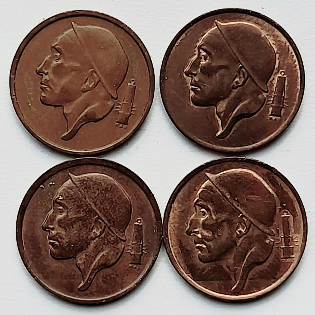 België 50 centiem      (683), Postzegels en Munten, Ophalen of Verzenden, Brons, Setje