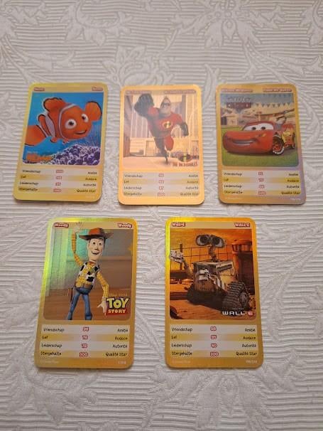 5 Gouden kaarten toy story, Hobby en Vrije tijd, Ophalen of Verzenden, Nieuw, Meerdere kaarten