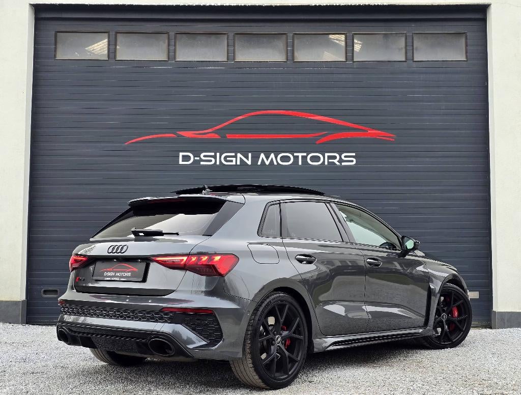 AUDI RS3 SPORTBACK 2.5 TFSI QUATTRO (400ch) 2022 141.717km, Cuir, Argent ou Gris, Achat, Garantie prolongée