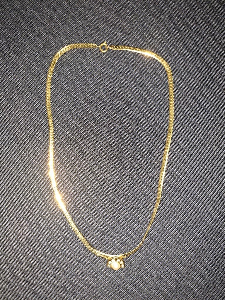 Collier et bracelet. Vintage. Très beaux. Plaque or., Bijoux, Sacs & Beauté, Enlèvement ou Envoi, Comme neuf, Or, Or