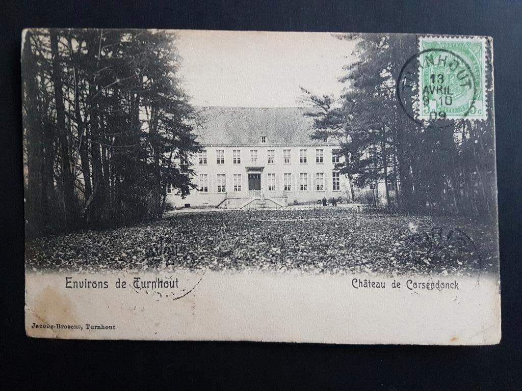 Postkaart Environs Turnhout Kasteel Corsendonk Corsendonck, Verzamelen, Ophalen of Verzenden, Voor 1920, Gelopen, Antwerpen