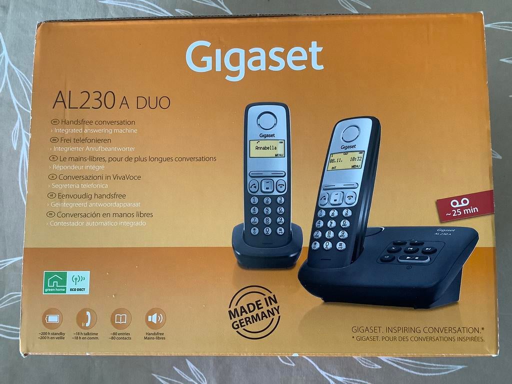 Gigaset AL230a duo, Ophalen of Verzenden, Zo goed als nieuw, 2 handsets