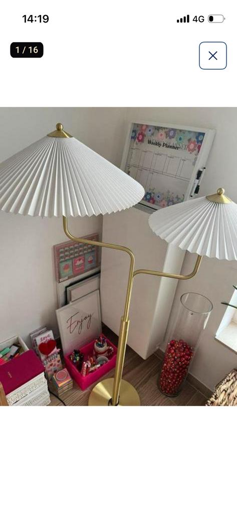 Lampe laiton sans abat jour, Huis en Inrichting, Lampen | Overige, Zo goed als nieuw, Ophalen