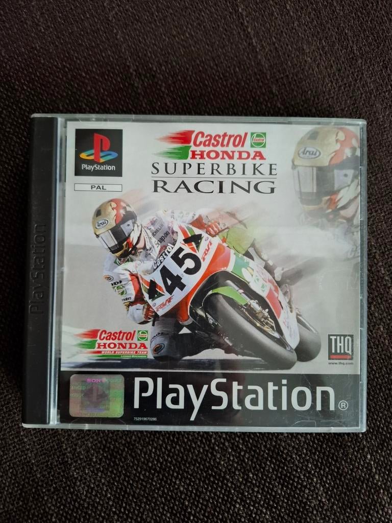 PS1 Castrol Honda superbike racing (compleet), Games en Spelcomputers, Games | Sony PlayStation 1, Zo goed als nieuw, Ophalen of Verzenden